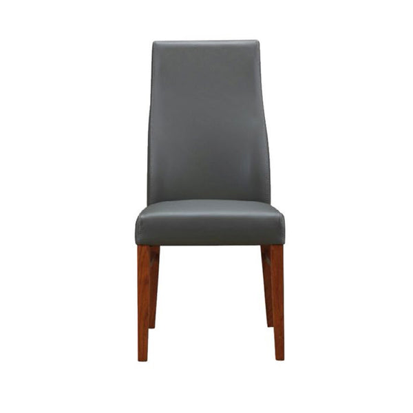 Iris : Fully Upholstered Leather Dining Chair - Modern Home Furniture