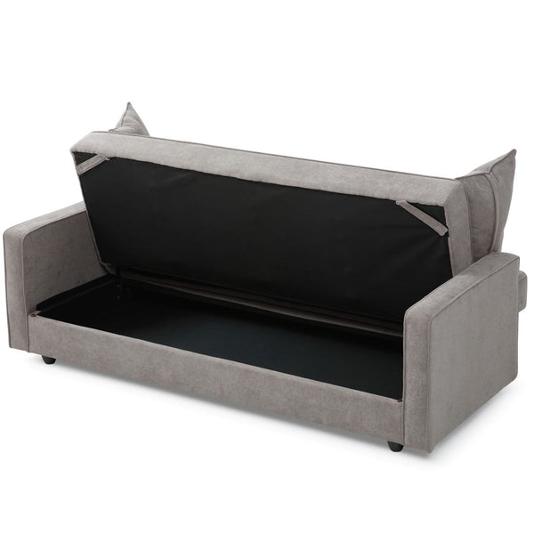Junny sofa bed grey with storage