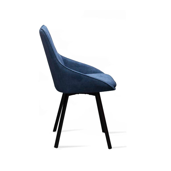 Andrea dining chair Blue fabric