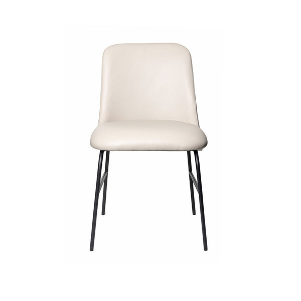Peak : Dining Chair Pewter Leather