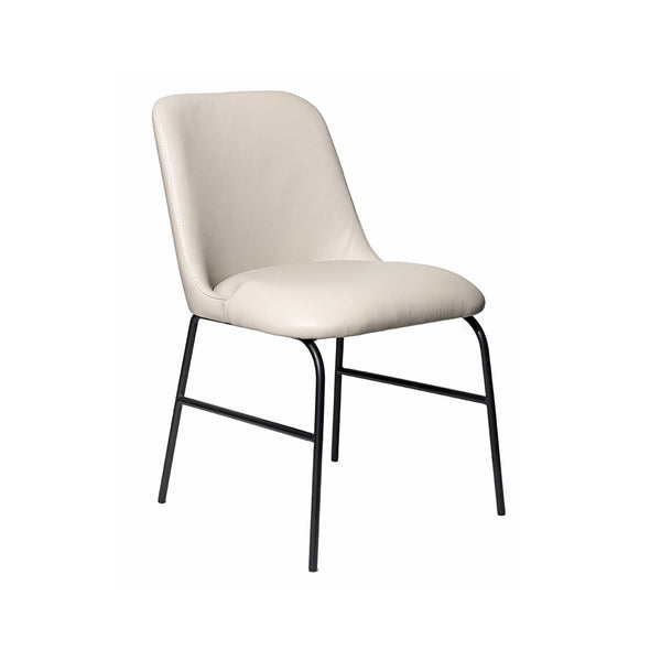 Peak : Dining Chair Pewter Leather