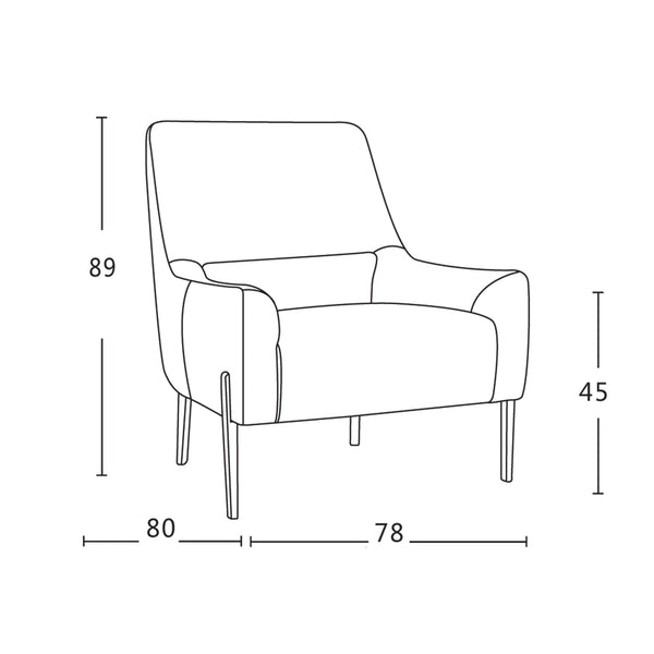 Ruby : Fabric Accent Chair | Arm Chair - Modern Home Furniture
