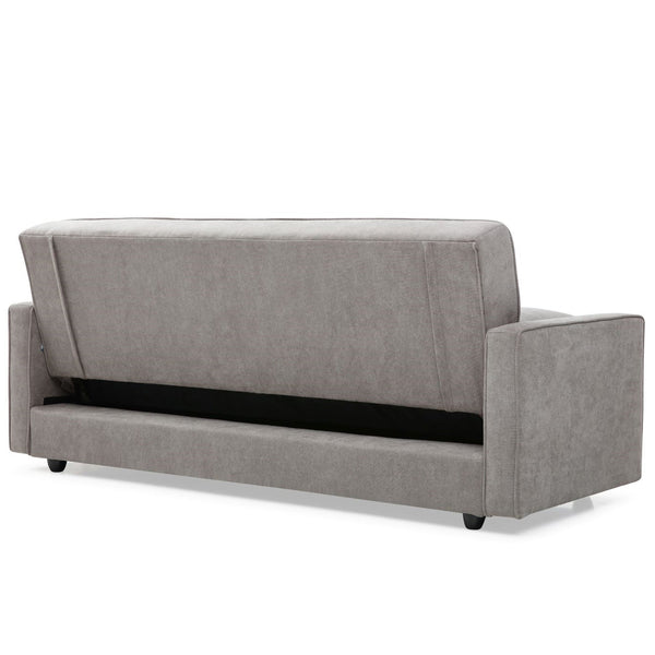 Sophia sofa bed in grey fabric back view